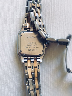 Ρολόι Cartier Panthere Small μεταχειρισμένο, γυναικείο με μπρασελέ χρυσό και ατσάλι