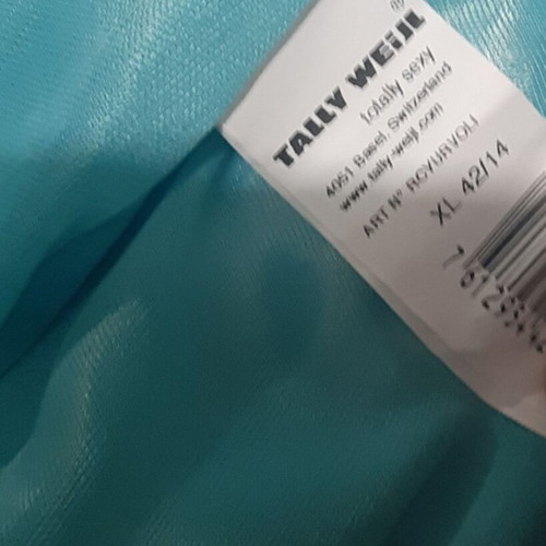 Organza dress turquoise backless with ruffles new