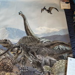 Dinosaur poster like new, waterproofed