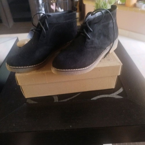 Afeika women's short boots new, size 38, black leather