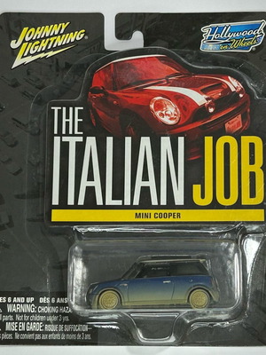 Johnny Lightning 2004 The Italian Job Mini Cooper μπλε καινούργιο