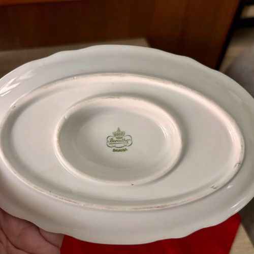 Bavarian porcelain set with gold accents, vintage