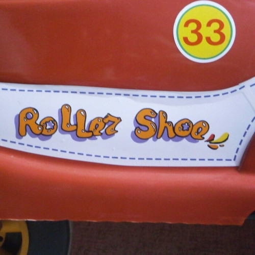 Red Roller Shoe Car Bicycle plastic toy Kontos Toys Greece 90s