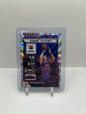 2025/26 Panini Euroleague Willy Hernangomez Game Ticket like new