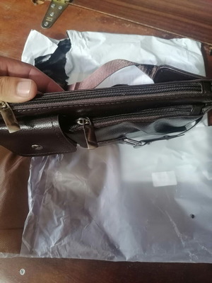 Men's shoulder bag new, crossbody option, brown