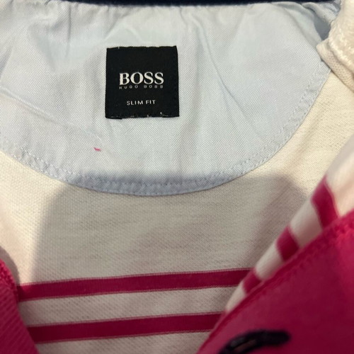Boss t-shirt white and pink like new