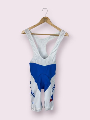 Bioracer men's cycling bib shorts, blue and white, size M