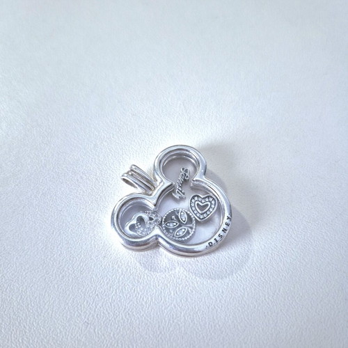 Silver s9.25 Ale Disney pendant used with petite charm