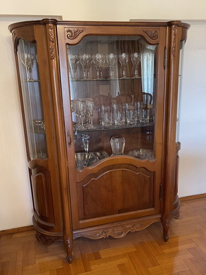 Classic Rococo Style Showcase like new, solid wood