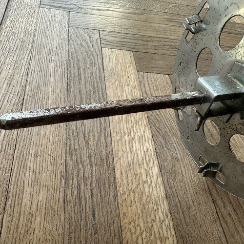 Small rotisserie spit used with corrosion, 45 cm