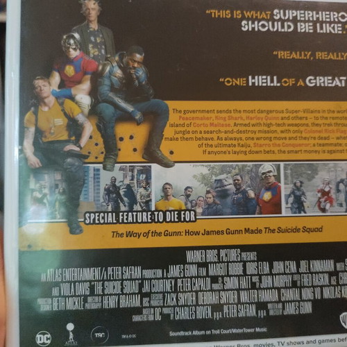 The Suicide Squad DVD like new, Greek subtitles, James Gunn film