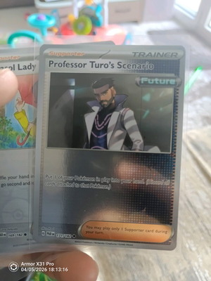 Pokemon Professor Turo's Scenario card like new, Paradox Rift Holo