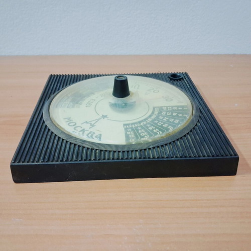 Soviet Desk Calendar Thermometer 1973 used, plastic, 15×15×2 cm