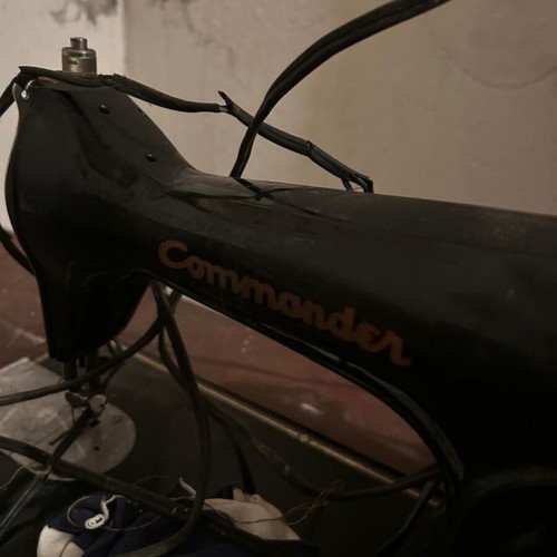 Commander sewing machine vintage used with electric conversion