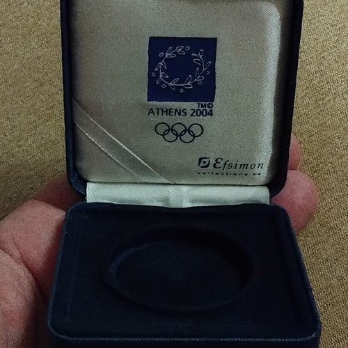 Athens 2004 Olympic Silver 10 Euro Coin Box