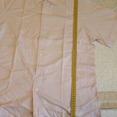 T.M.Lewin men's classic short-sleeve shirt new, pink, size L