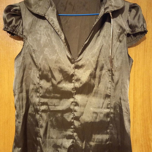 Women's satin blouse used, size S, with inner zipper