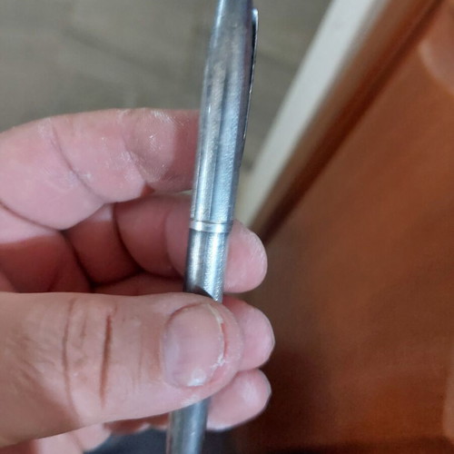 Silver pen used, needs ink