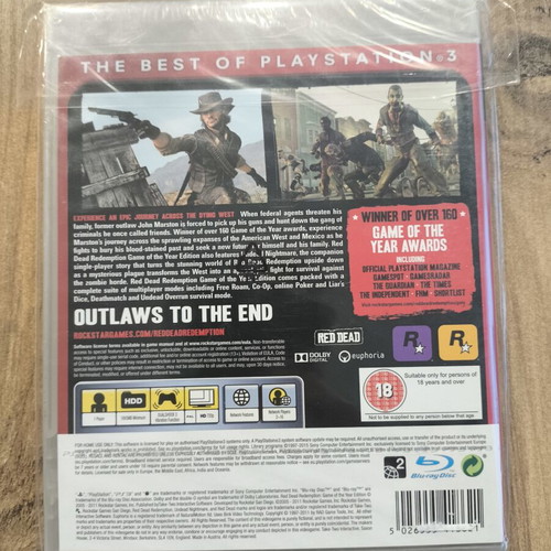 Red Dead Redemption Game of the Year Edition PS3 like new, English version