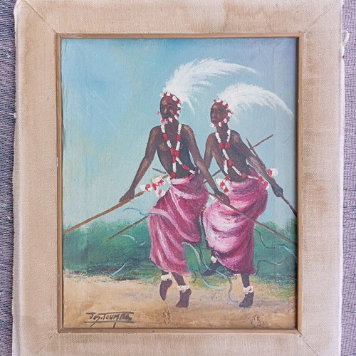Vintage handmade oil painting frame used