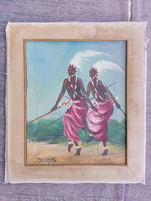 Κάδρο ελαιογραφία χειροποίητο βιντατζ μεταχειρισμένο