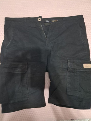Double summer bermuda shorts like new, size 30, black