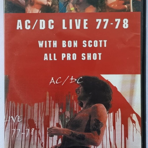 AC/DC Live 77-78 DVD with Bon Scott, metal
