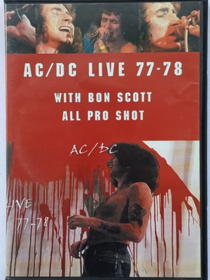 AC/DC Live 77-78 DVD with Bon Scott, metal