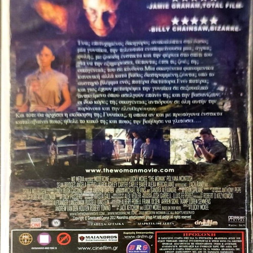 The Woman DVD horror movie used with subtitles