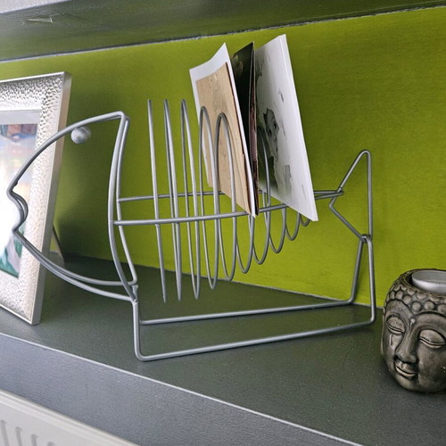 Decorative fish-shaped bookend like new