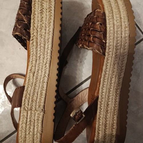 Leather sandals size 37 handmade like new