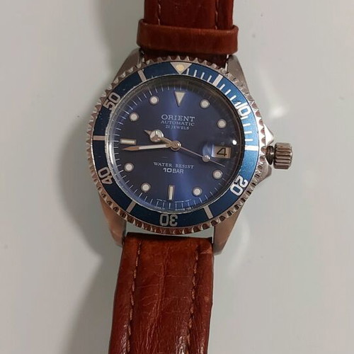Orient Divers 100M automatic men's watch used vintage 1990