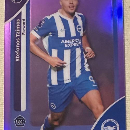 Stefanos Tzimas RC EPL Topps Chrome card /75