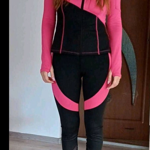 Sportswear set new, black and pink, size XL