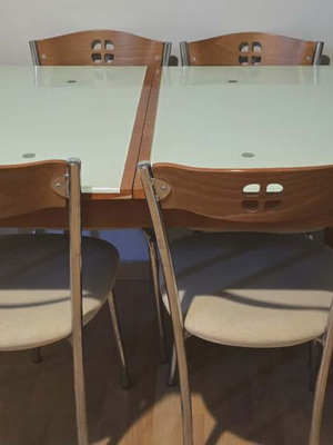 Dining set with 6 chairs used