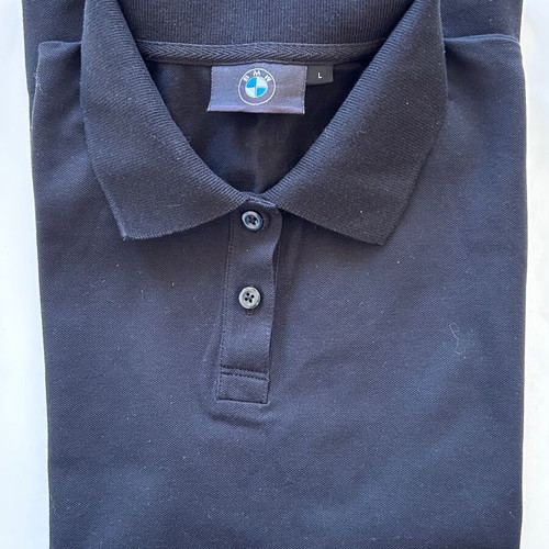 BMW Motorrad black original women's polo shirt like new, size L
