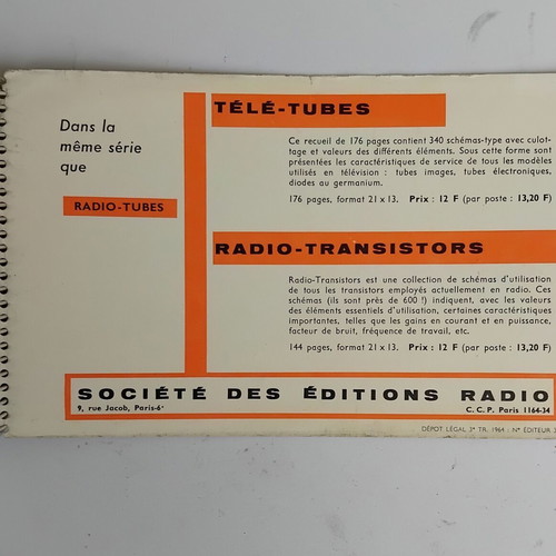Radio Tubes book, vintage collectible
