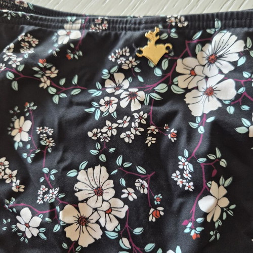 Bikini set SugarFree black floral size 16, like new