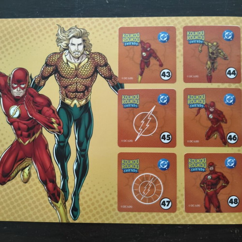 Koukouroukou Sticker Album with 54 Stickers and Funko Pop Superman Figure new