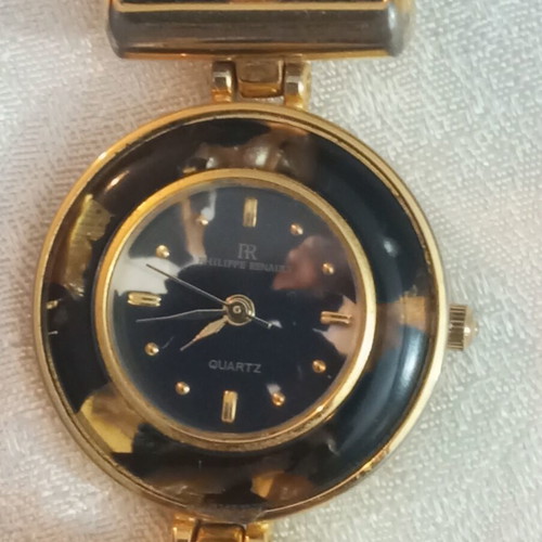 Philippe Renault vintage quartz watch with long life battery, used, women's