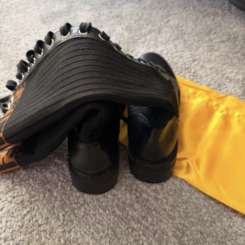 Boots with sock and leather in like new condition