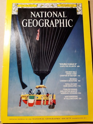 National Geographic 1978 used, pack of 6 magazines
