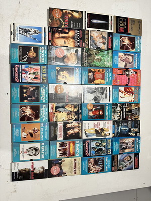 VHS movie cassette collection
