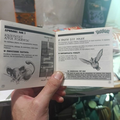 Pokemon Red CIB with Greek Trainer's Manual used