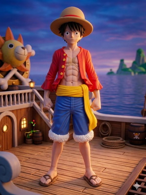3D figure Monkey D. Luffy made to order