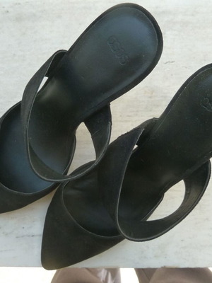 Γόβες ASOS design μαύρο σουέντ δέρμα μέγεθος 41 σαν καινούργιες