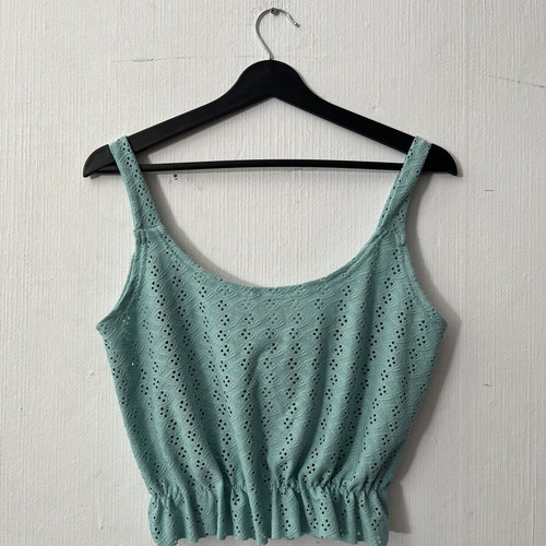 Crop top turquoise used, size M