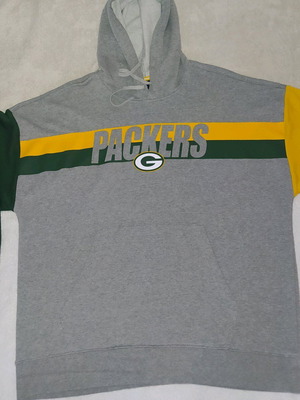 Men's Nike Green Bay Packers sweatshirt used, size XXL, gray and green