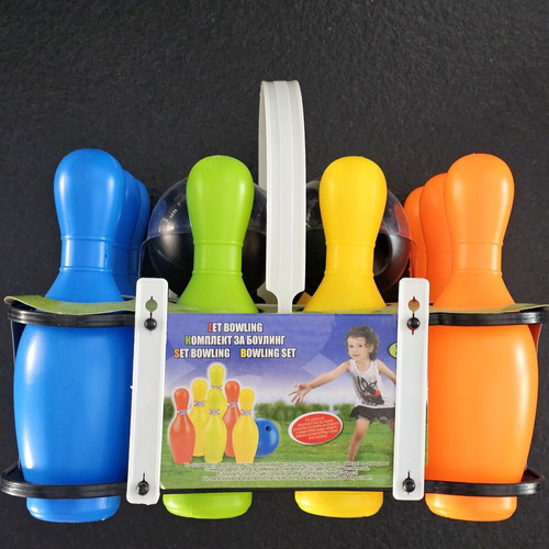 Bowling set for kids new, 10 pins and 2 balls