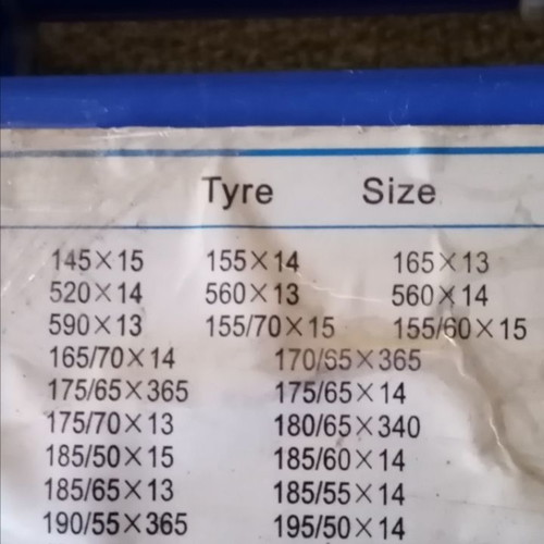 Car snow chains new, unused